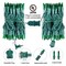Minetom St. Patrick's Day Mini String Lights, 100 Count 27 Feet Detachable Incandescent Bulb Waterproof Green Fairy Lights Plug in for Indoor Outdoor Party Patio Christmas Decoration, Green Wire